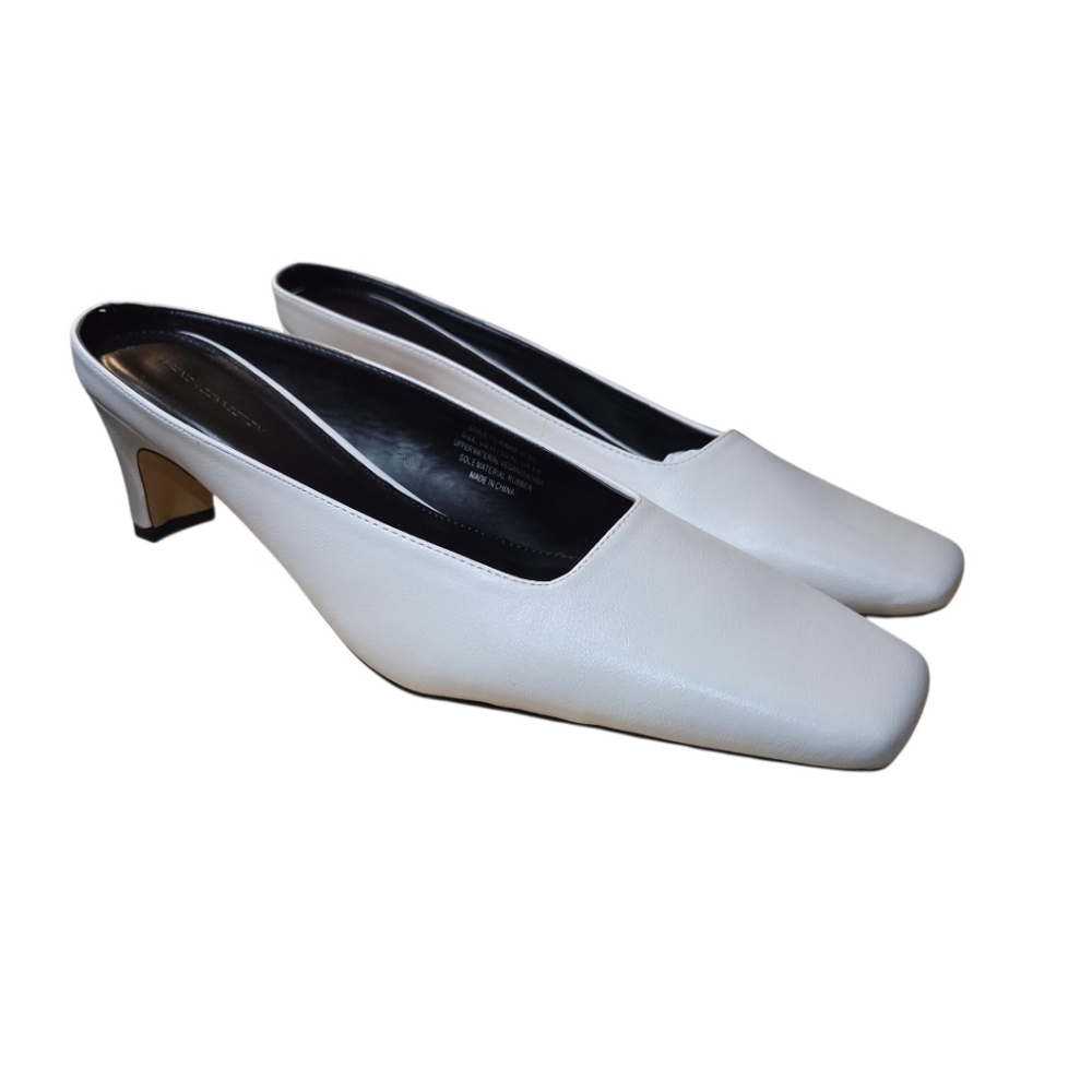 French Connection Heeled Aimee Mule White Size 42/11